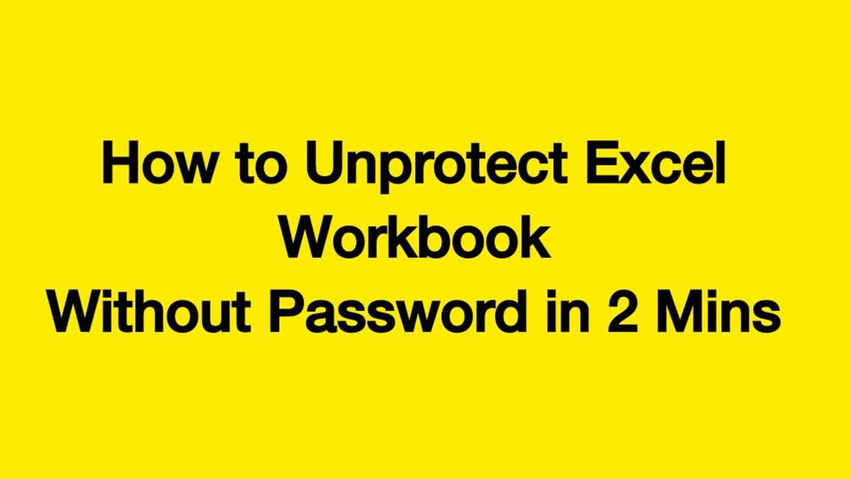 how to unprotect excel worksheet
