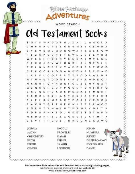 bible vocabulary worksheets