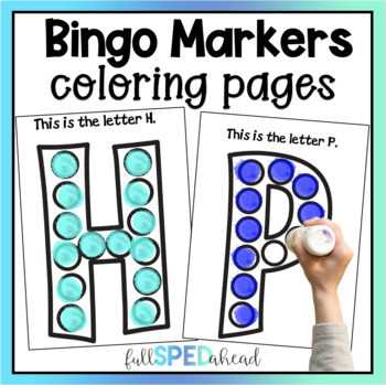 bingo dot letter worksheets