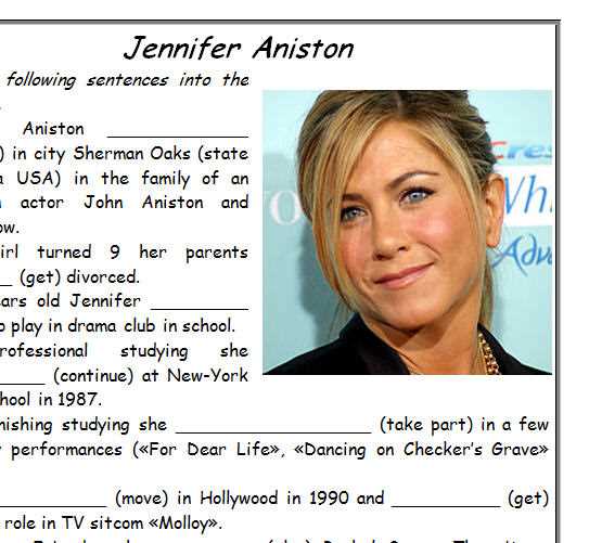 biographies worksheets