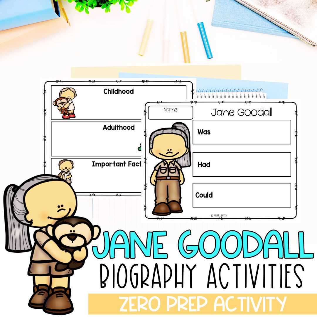 biography graphic organizer worksheet
