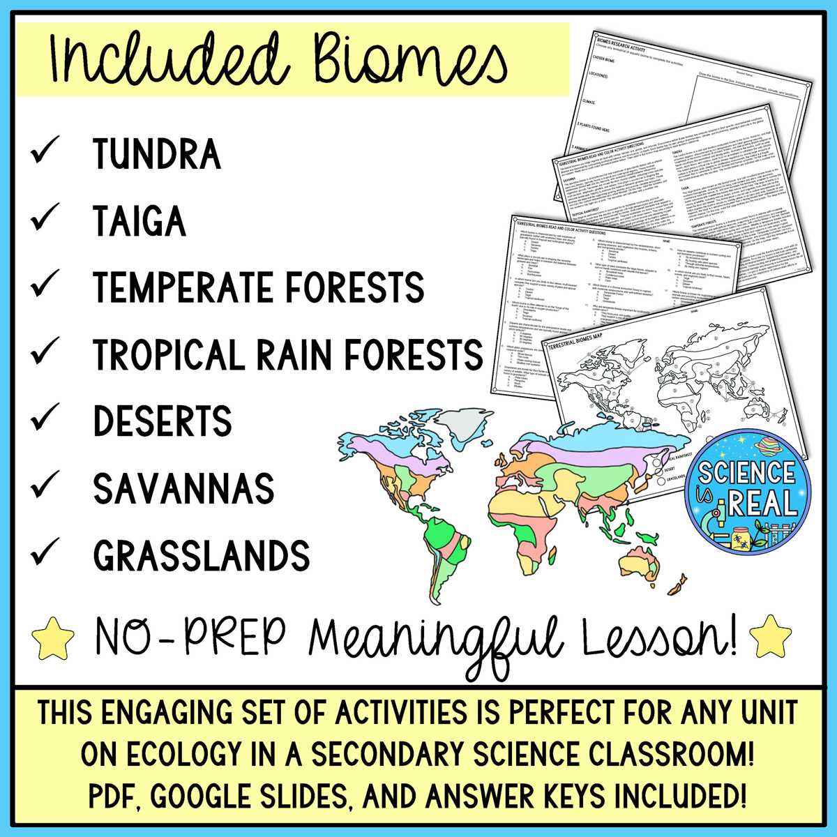 biomes and biodiversity worksheet