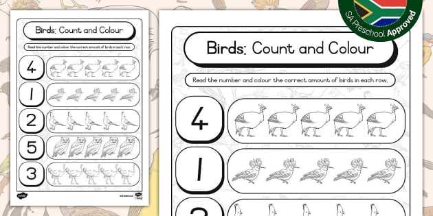 birds honor worksheet