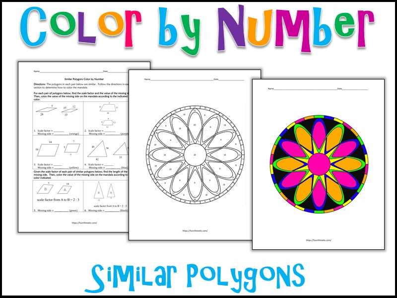 finding the missing side of similar polygons worksheet