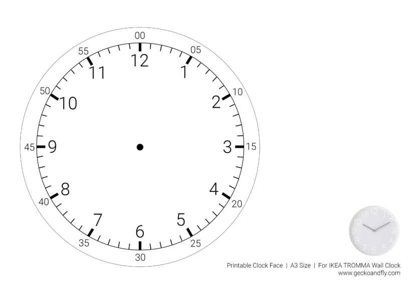 blank clock face worksheets printable