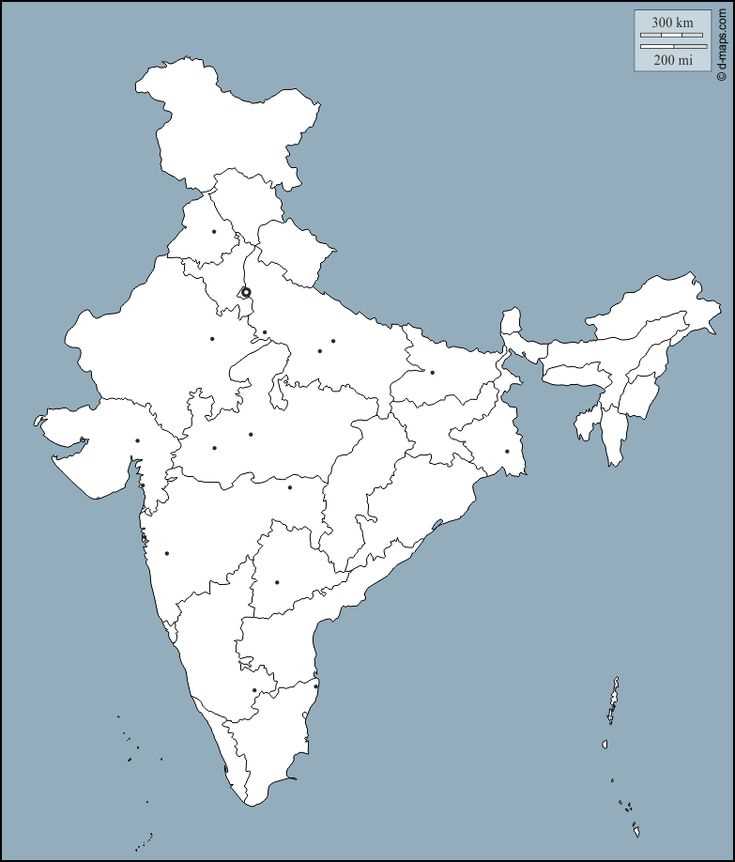 blank map of india worksheet