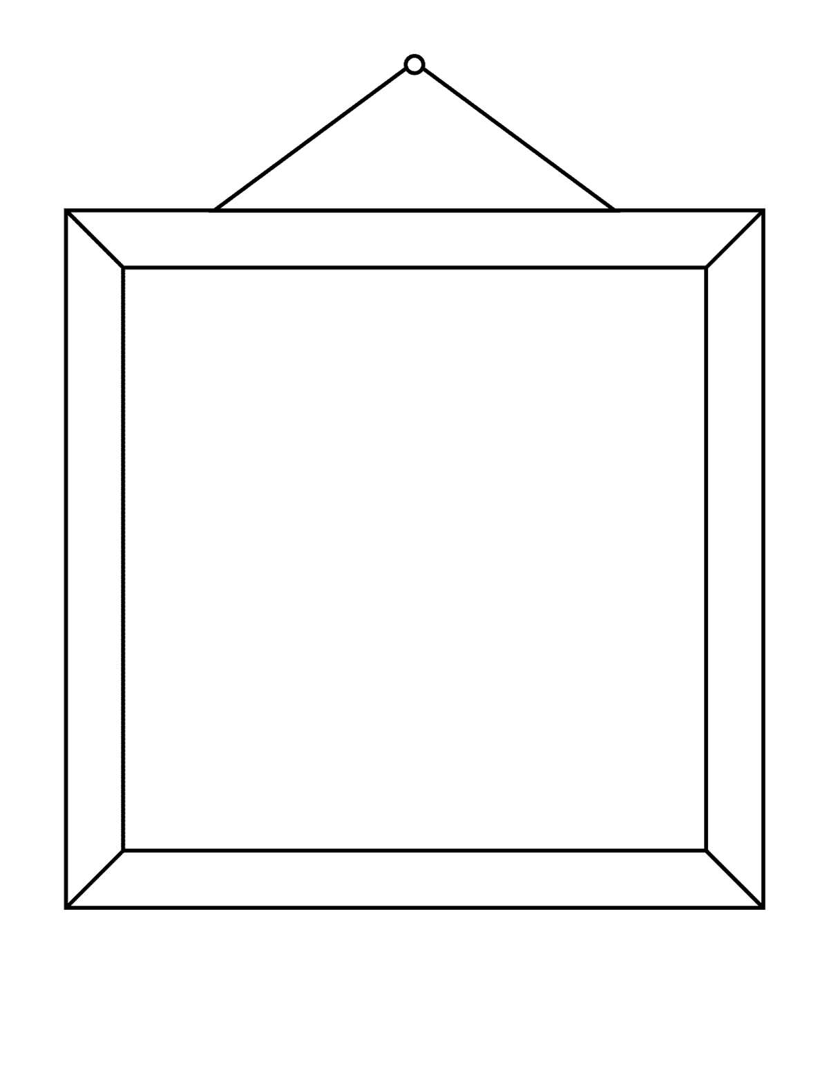 blank picture frame worksheet