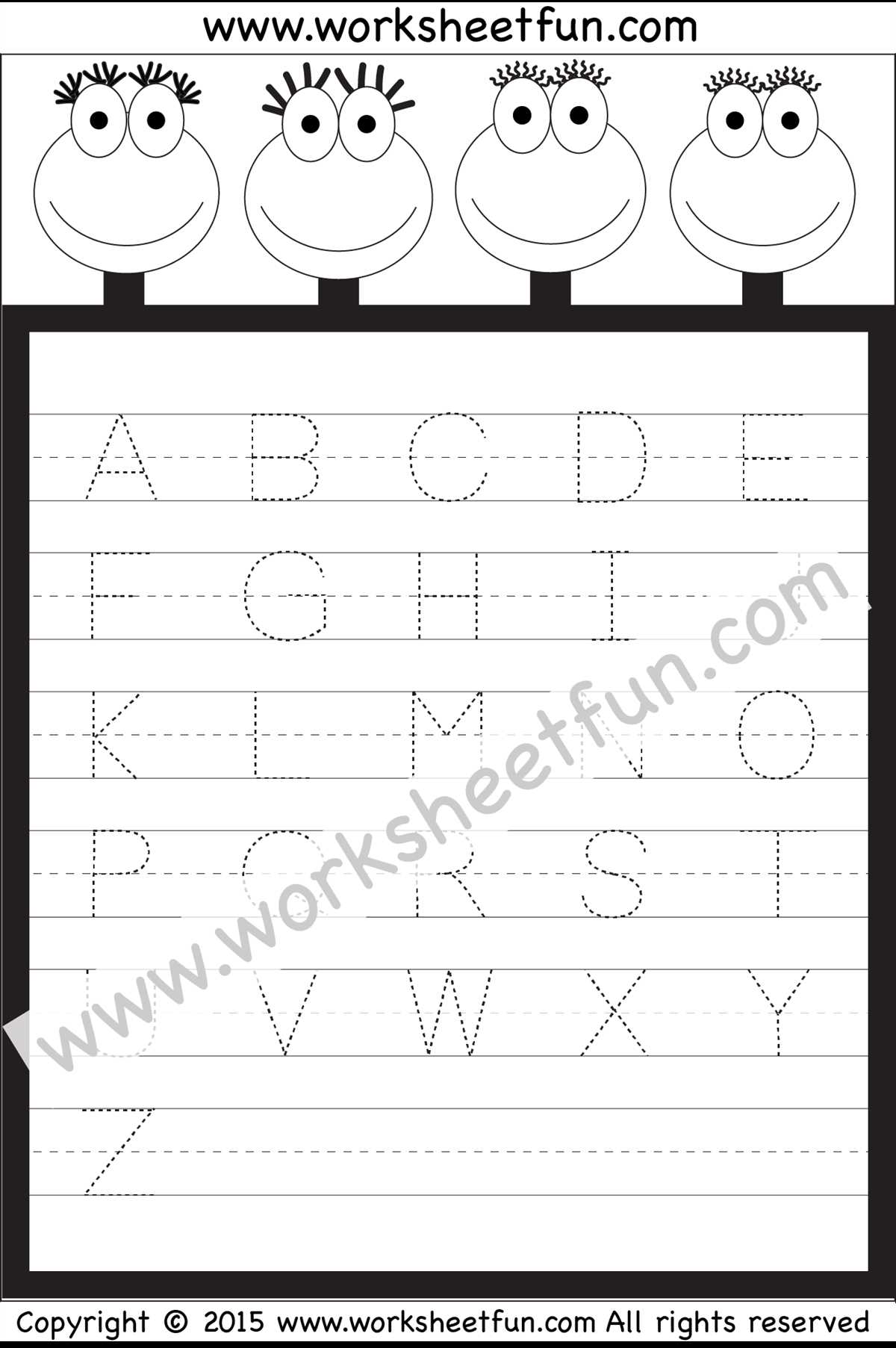 blank tracing worksheets