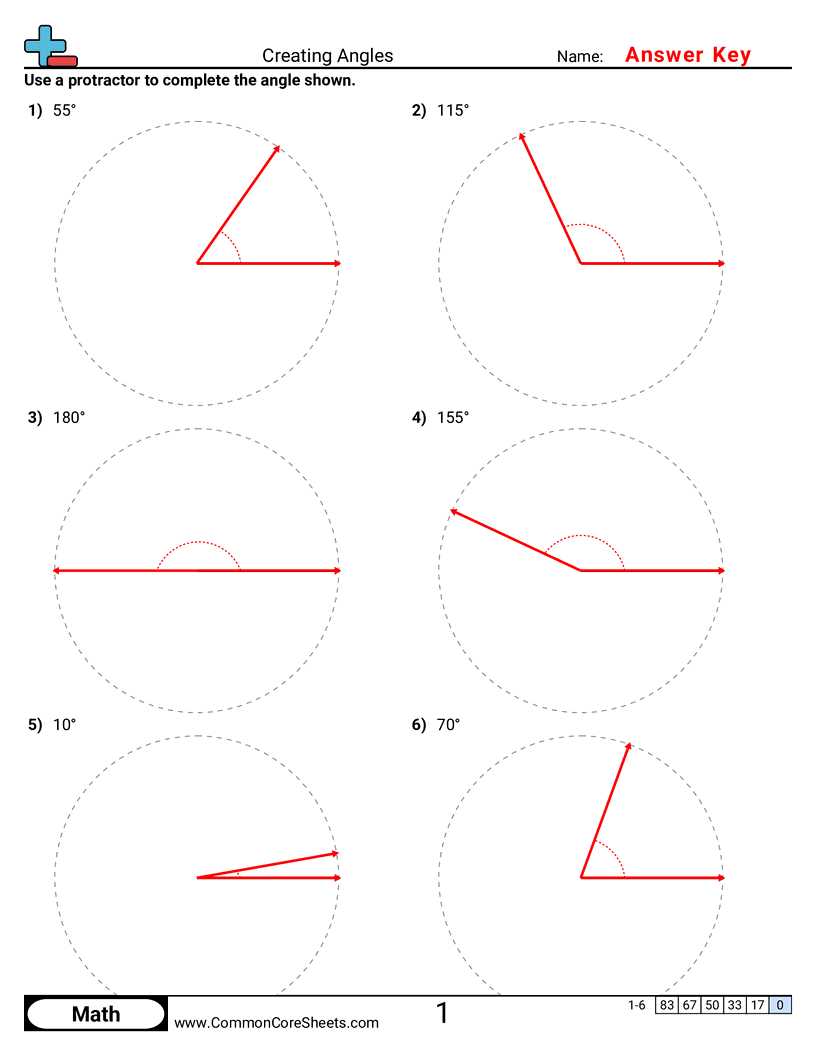 angle geometry worksheet
