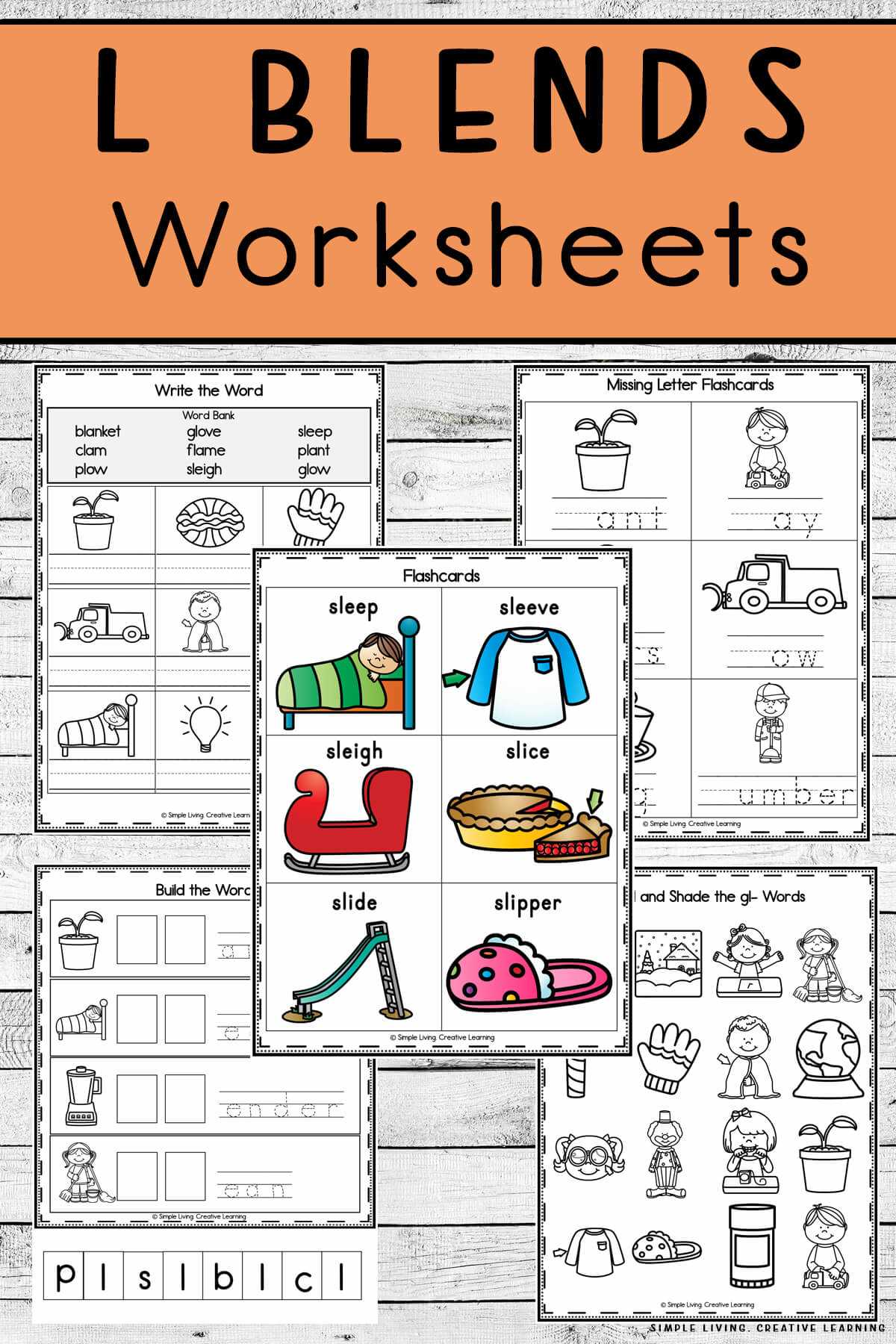 blends worksheets