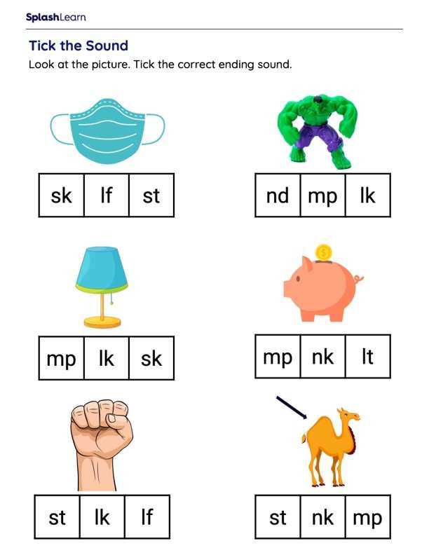blends worksheets