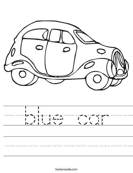 worksheet car