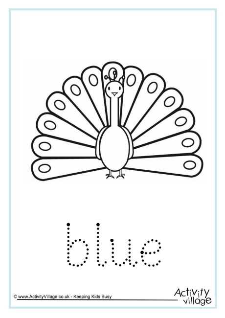 blue worksheets