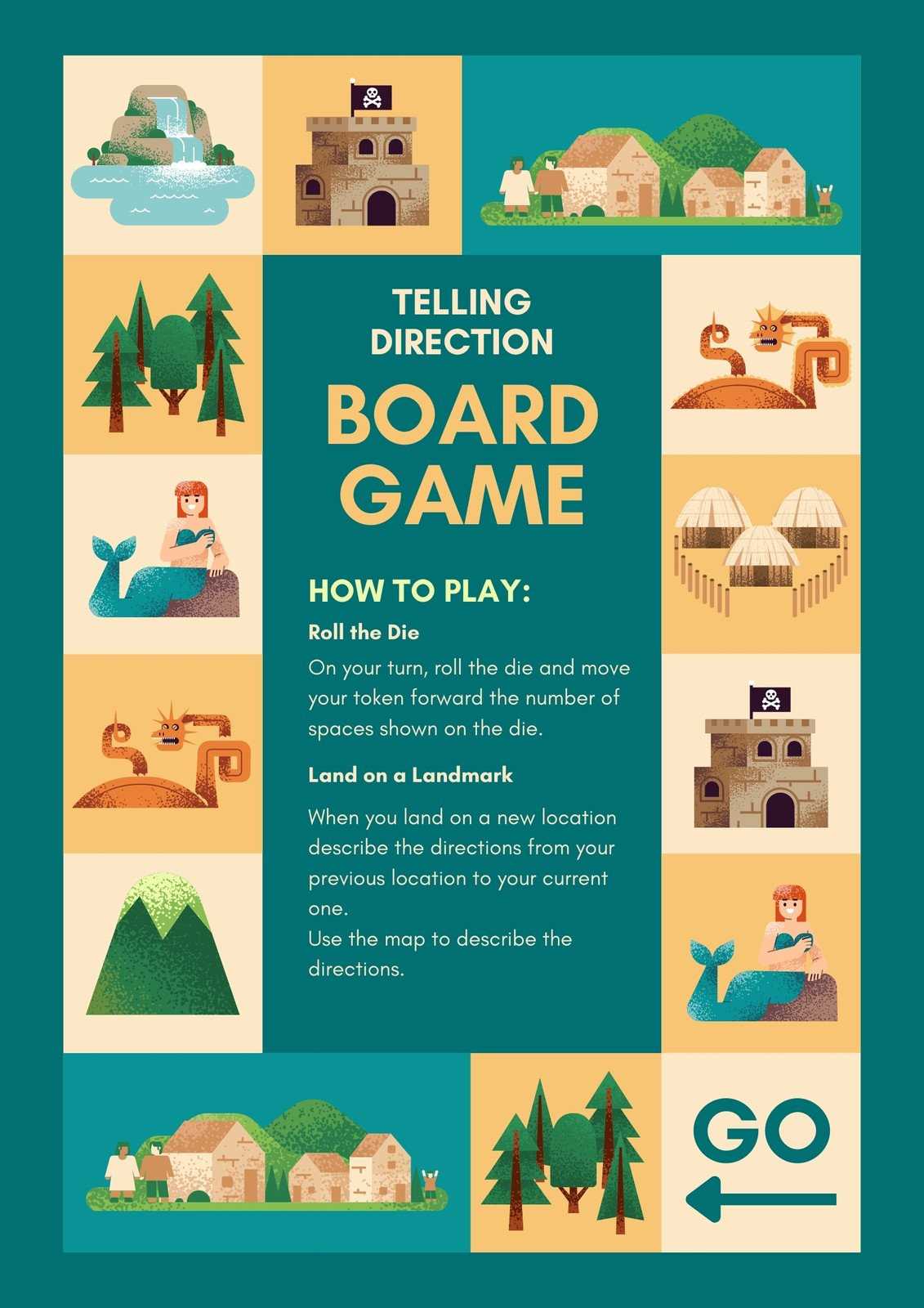 boardgame collection worksheet with artwork