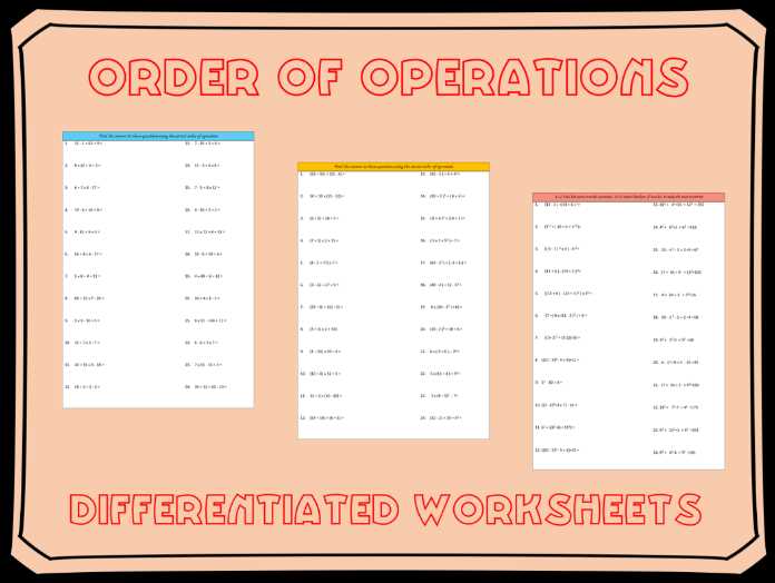 bodmas worksheet tes