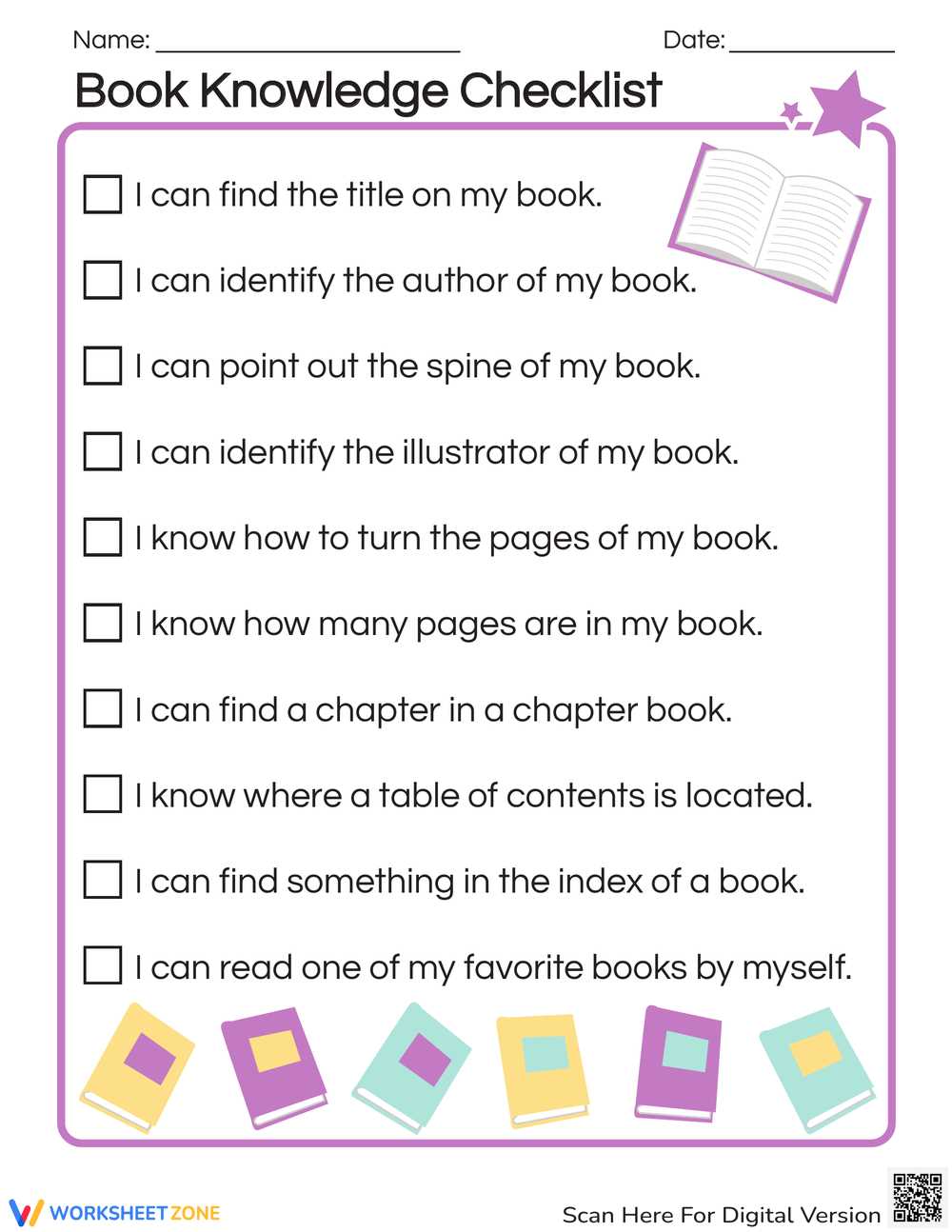 books with worksheets