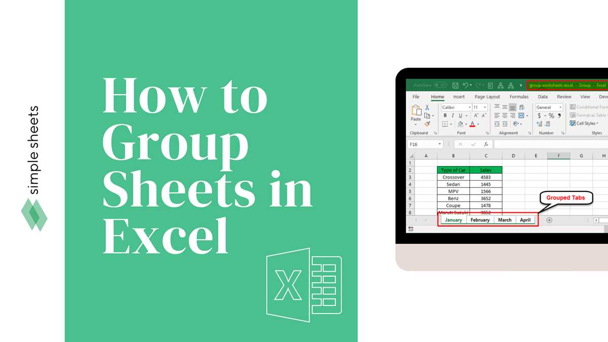 how to group worksheets excel