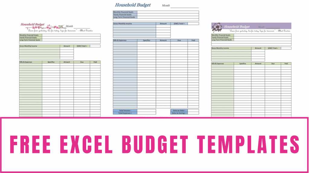 blank household budget worksheet