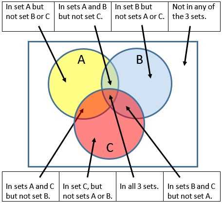 venn diagram with 3 circles worksheet