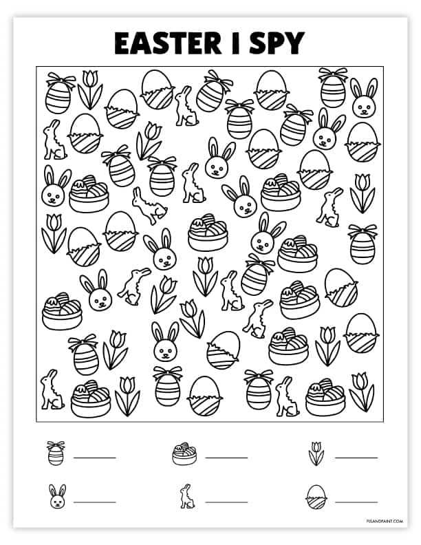 easter free printables worksheets