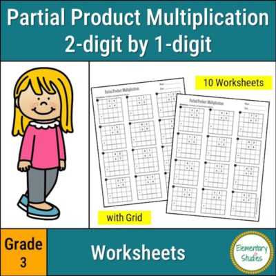 2 digit by 2 digit multiplication worksheets with grids