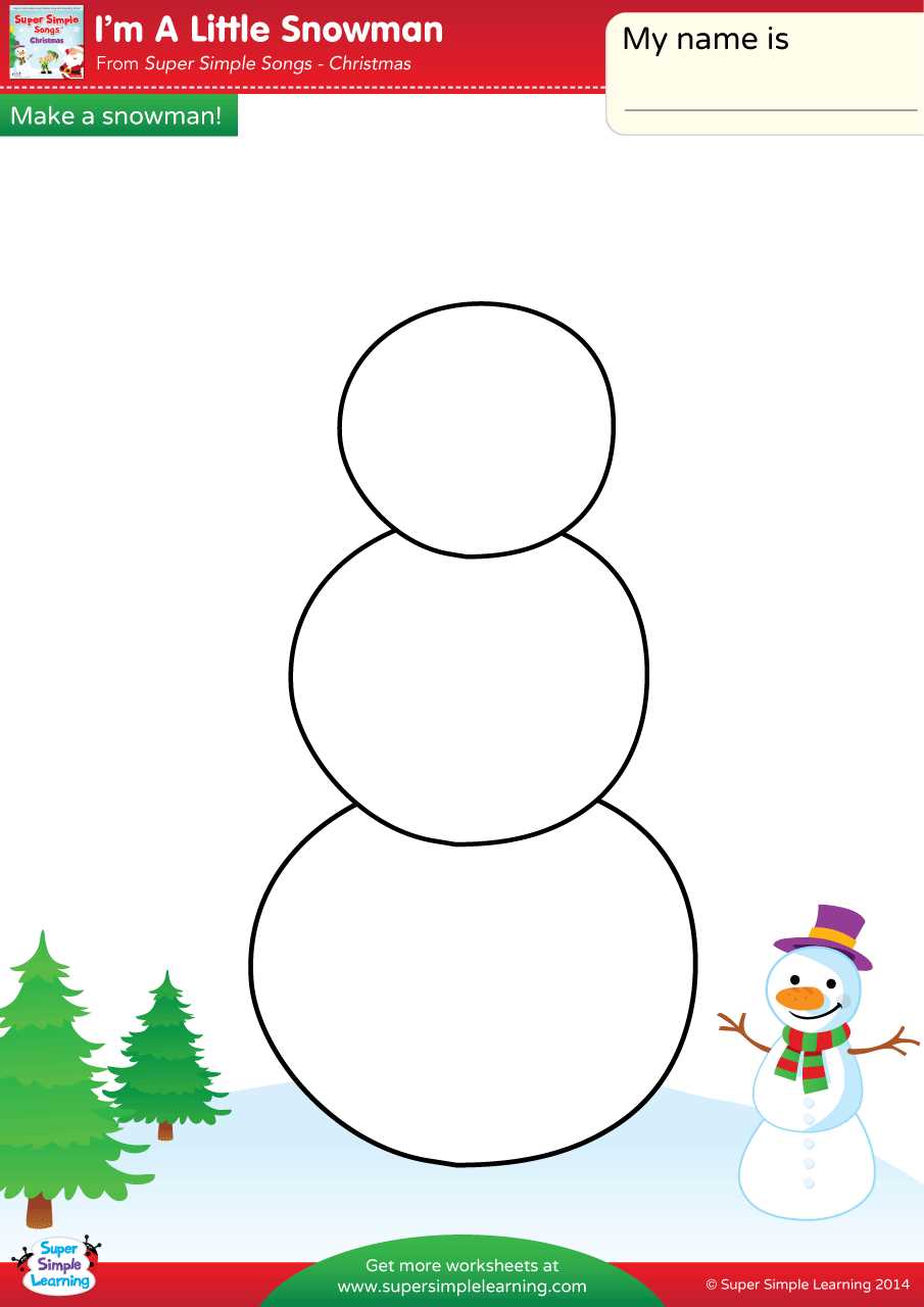 build your own snowman worksheet