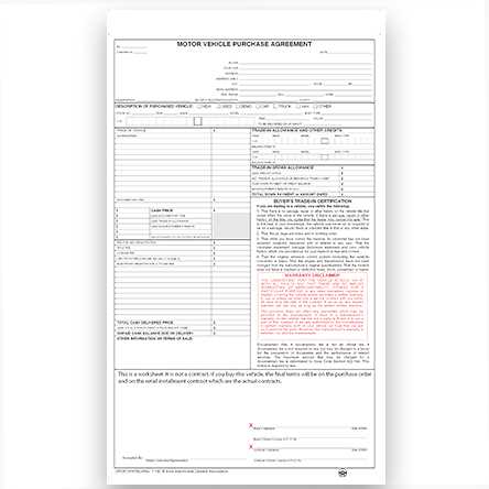 business vehicle trade in worksheet