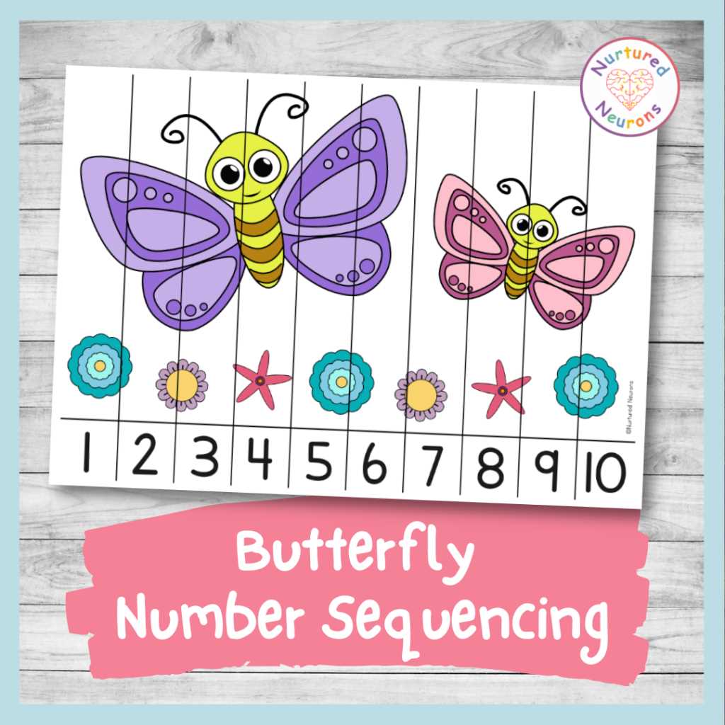 butterfly sequence worksheet