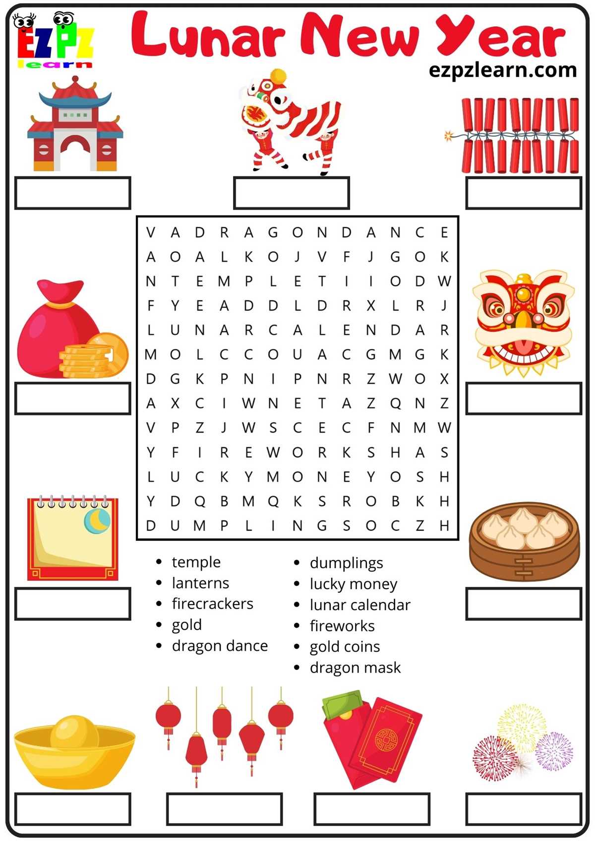 word of the year worksheet
