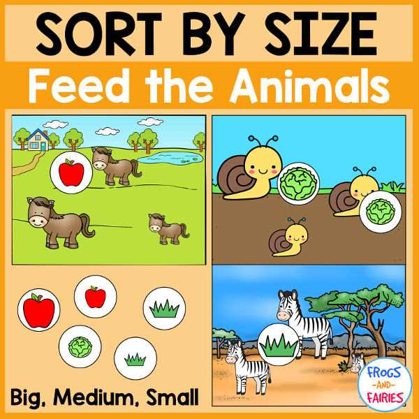 big and small farm animals worksheet