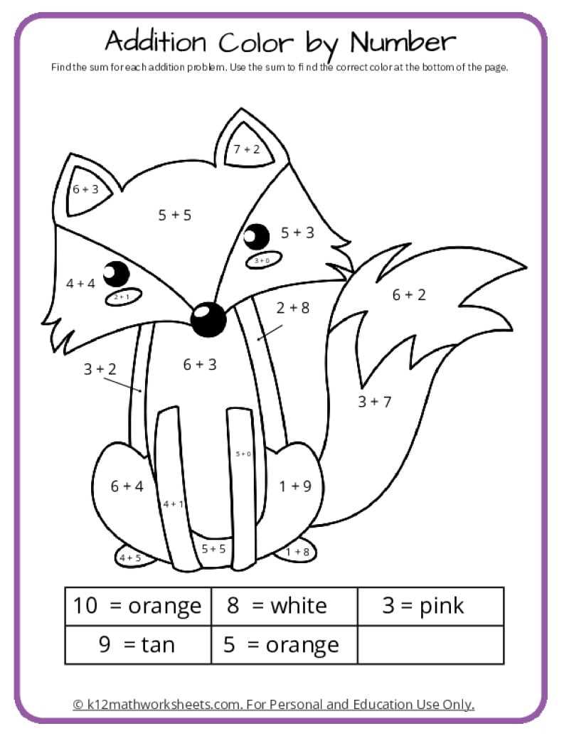 color by adding worksheets