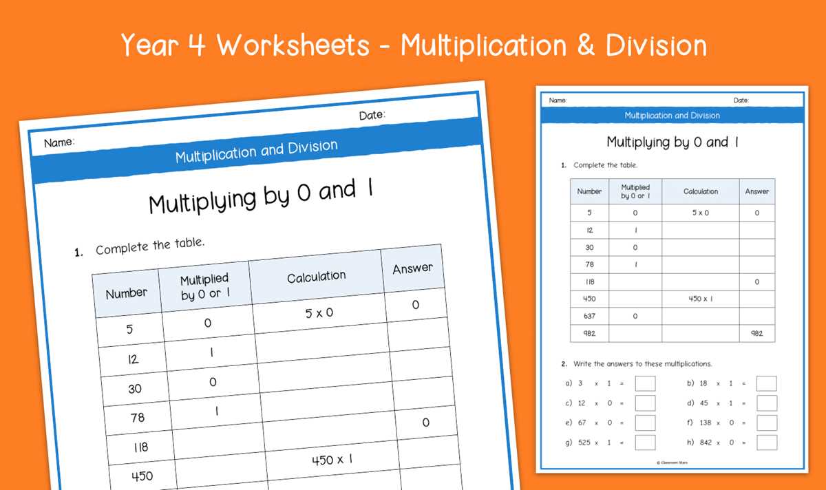 multiplying with zeros worksheets