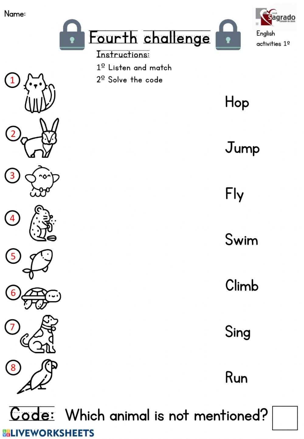can cant animals worksheet