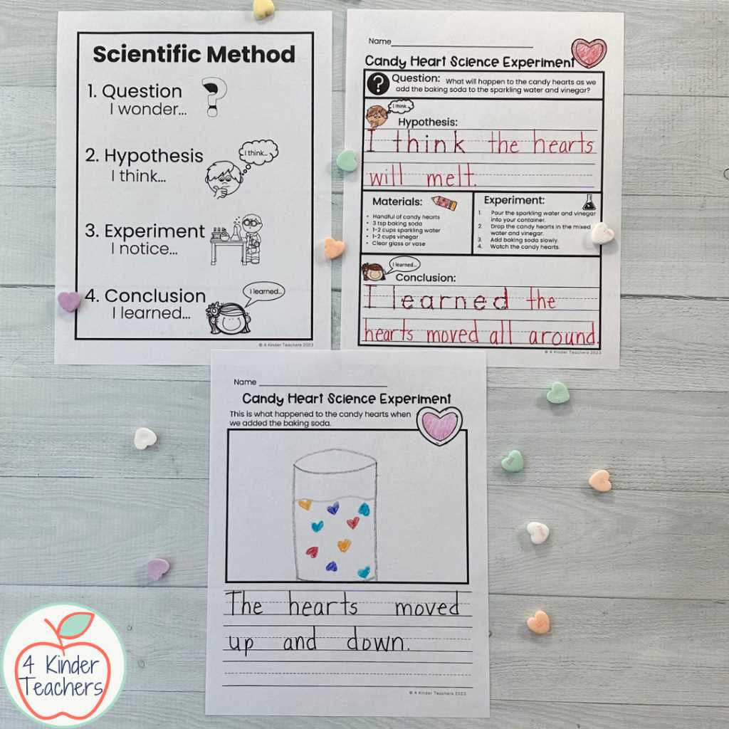 candy heart experiment worksheet