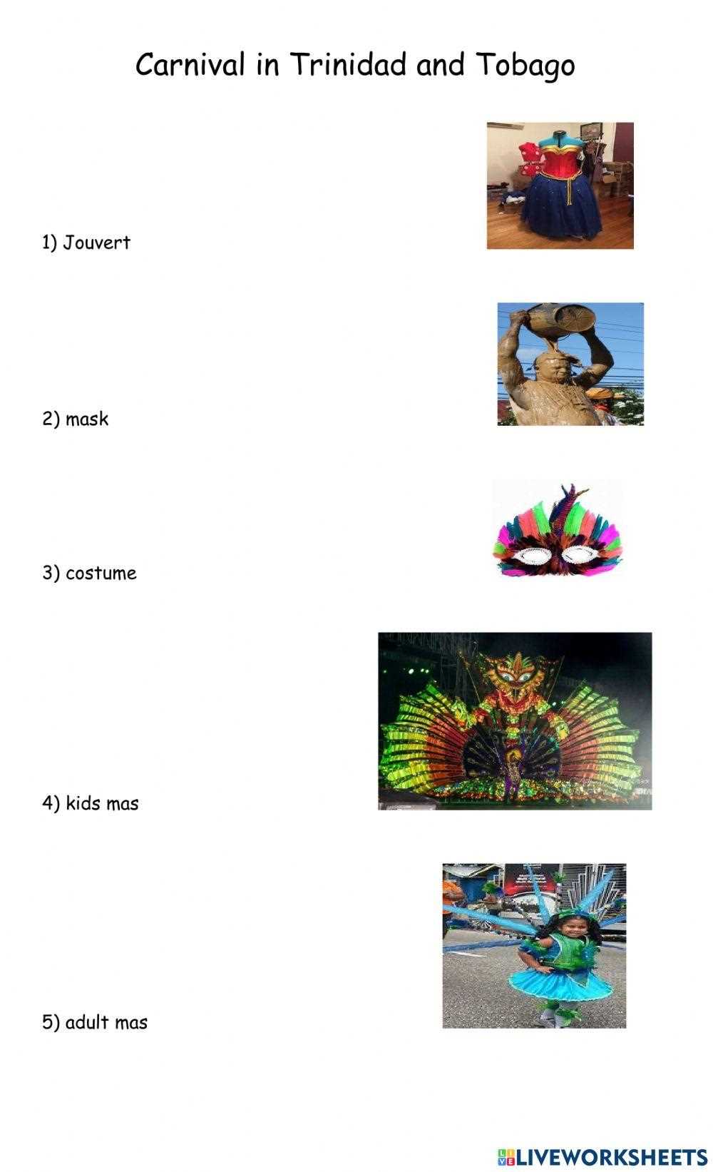carnival worksheets kindergarten