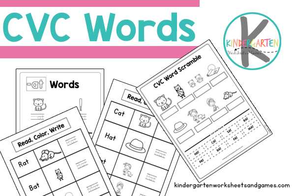 free printable cvc words worksheets