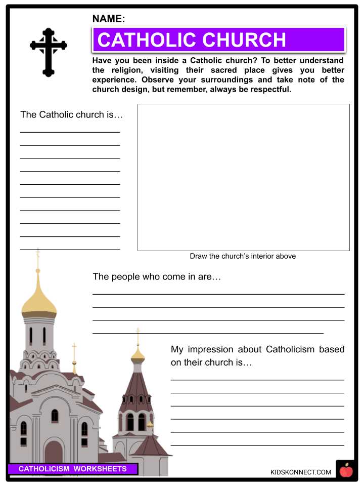 catholic worksheets for kindergarten