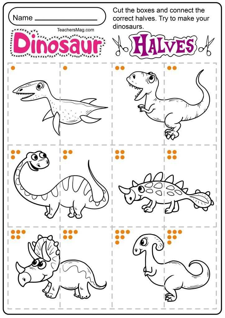 dinosaur worksheet preschool