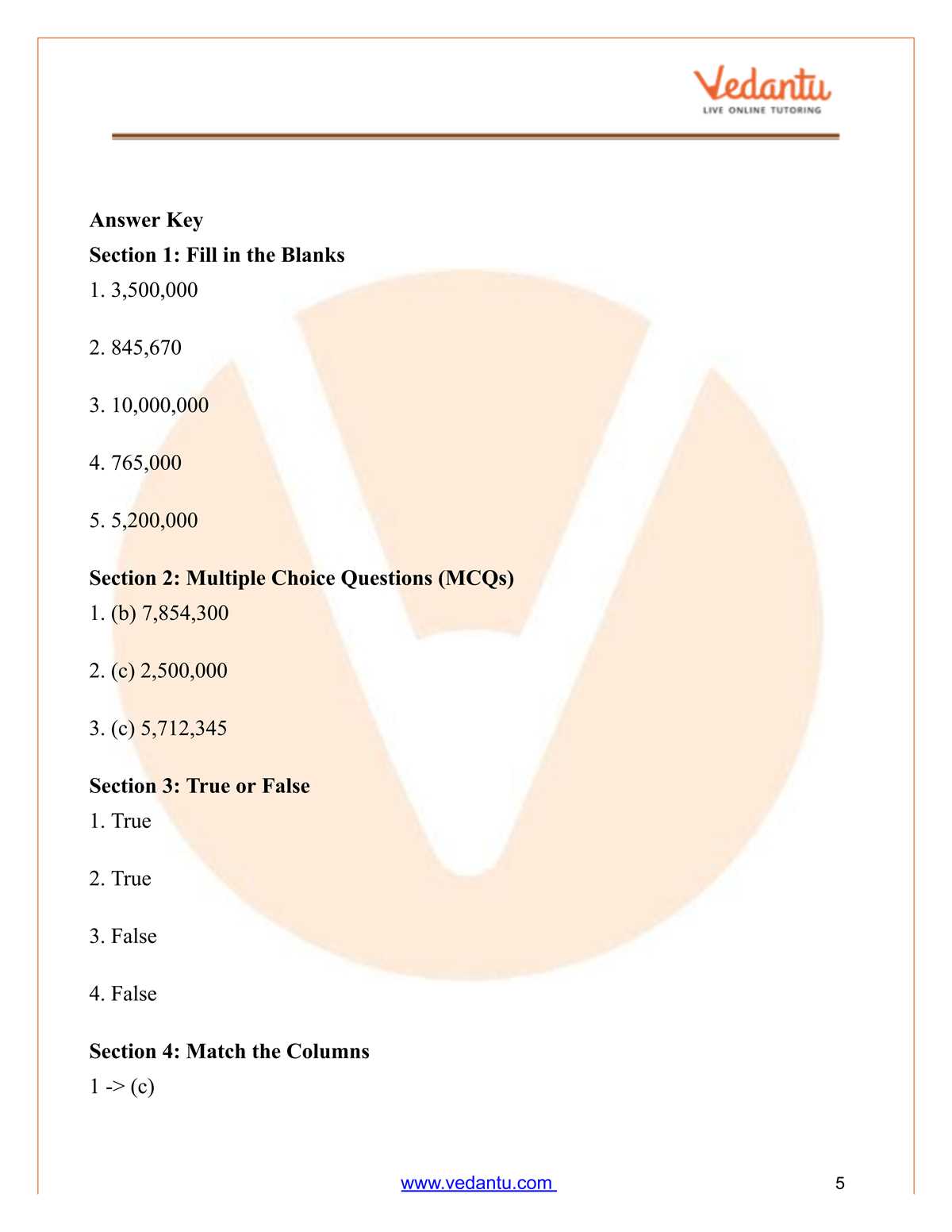 cbse class 5 maths large numbers worksheet cbse class 5 maths large numbers worksheet