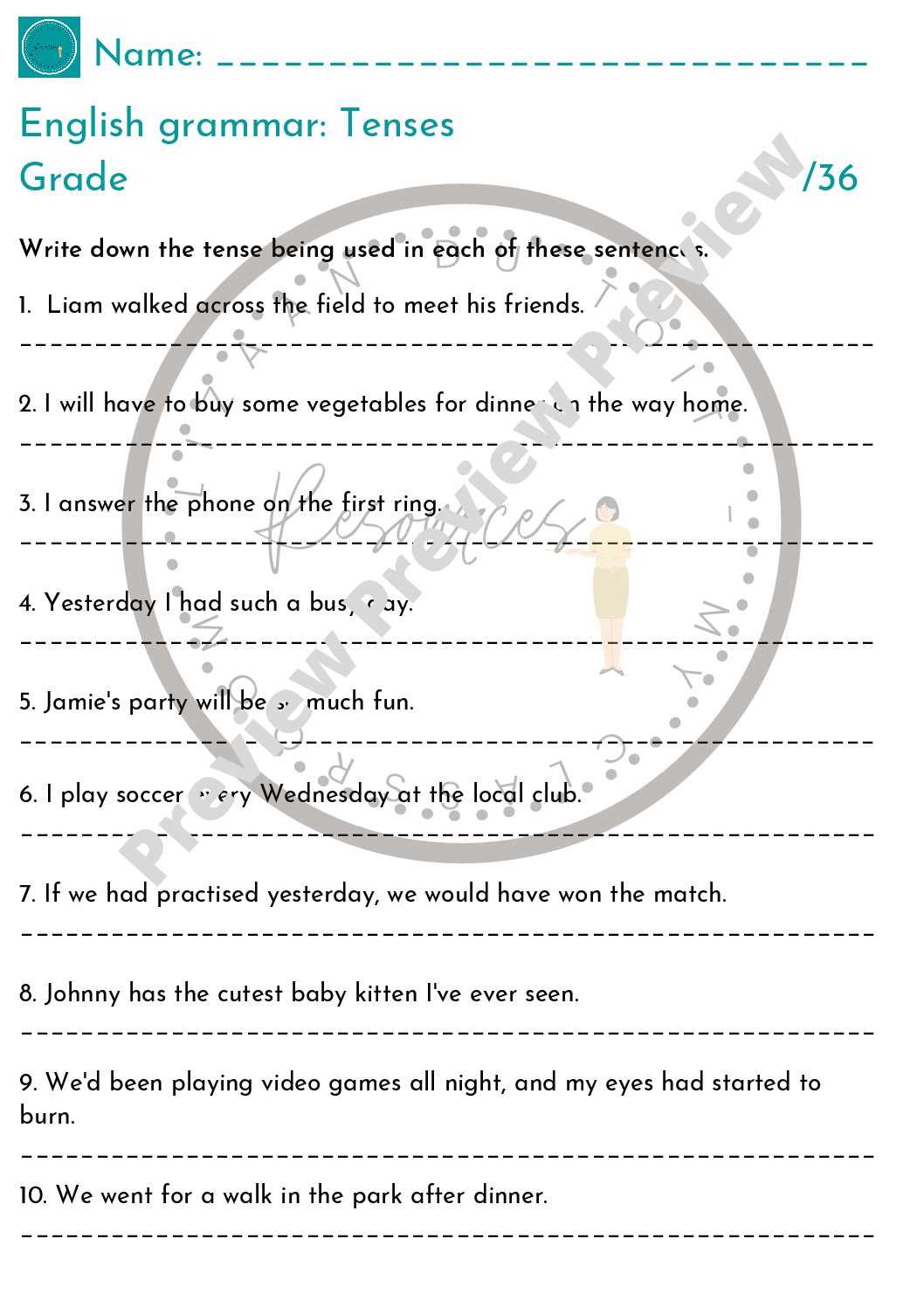 cbse class 7 english grammar worksheets