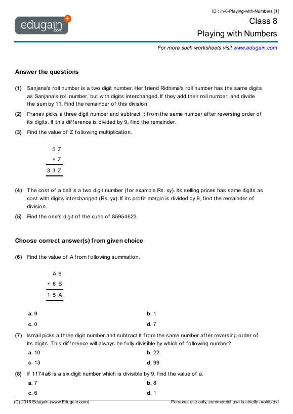 cbse class 8 maths rational numbers worksheet