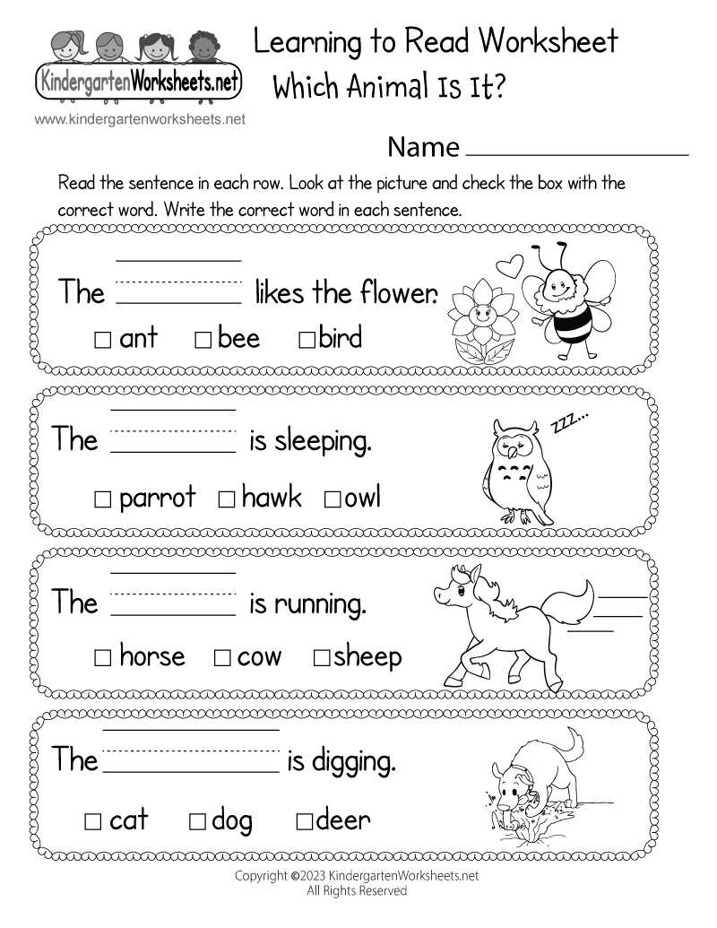 worksheet prints
