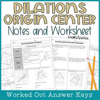 center of dilation worksheet