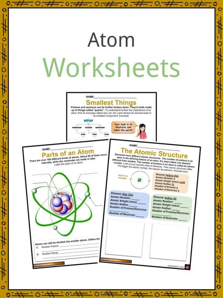 defining the atom worksheet