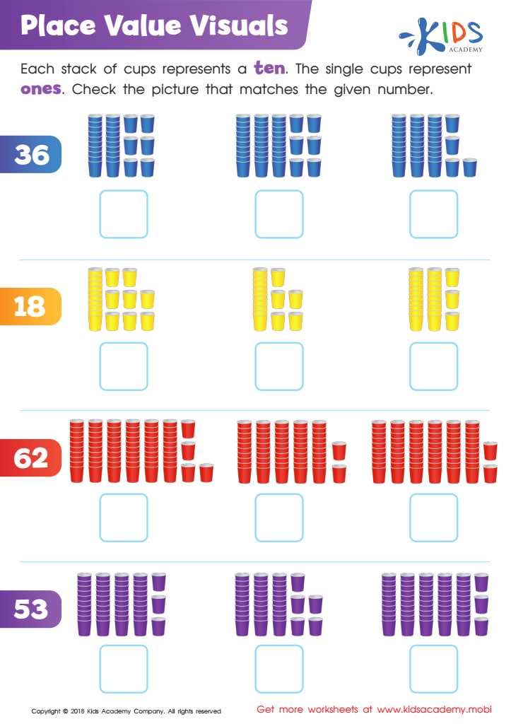 place value cubes worksheets
