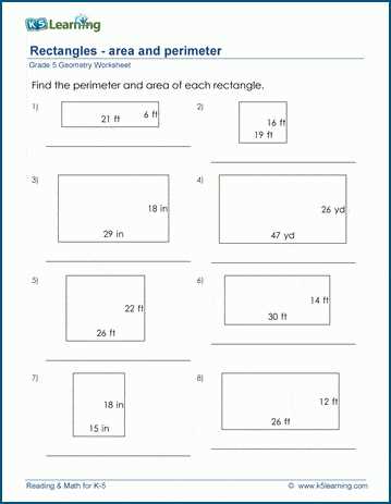 area and perimeter year 5 worksheets