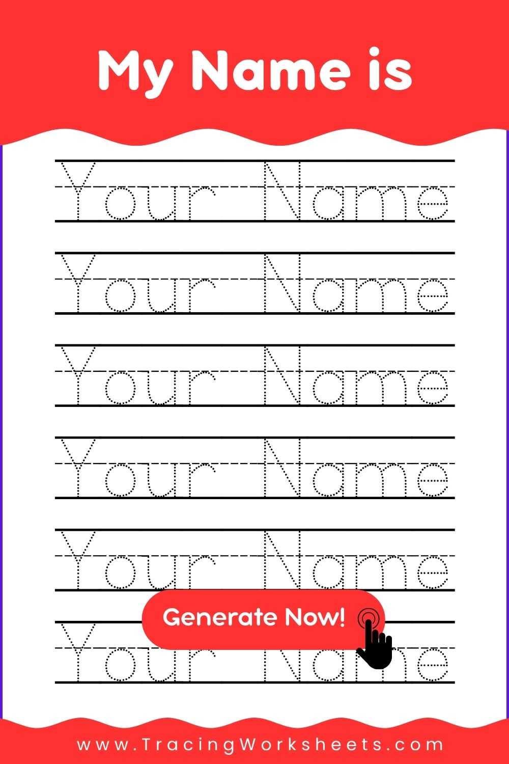 creating tracing worksheets