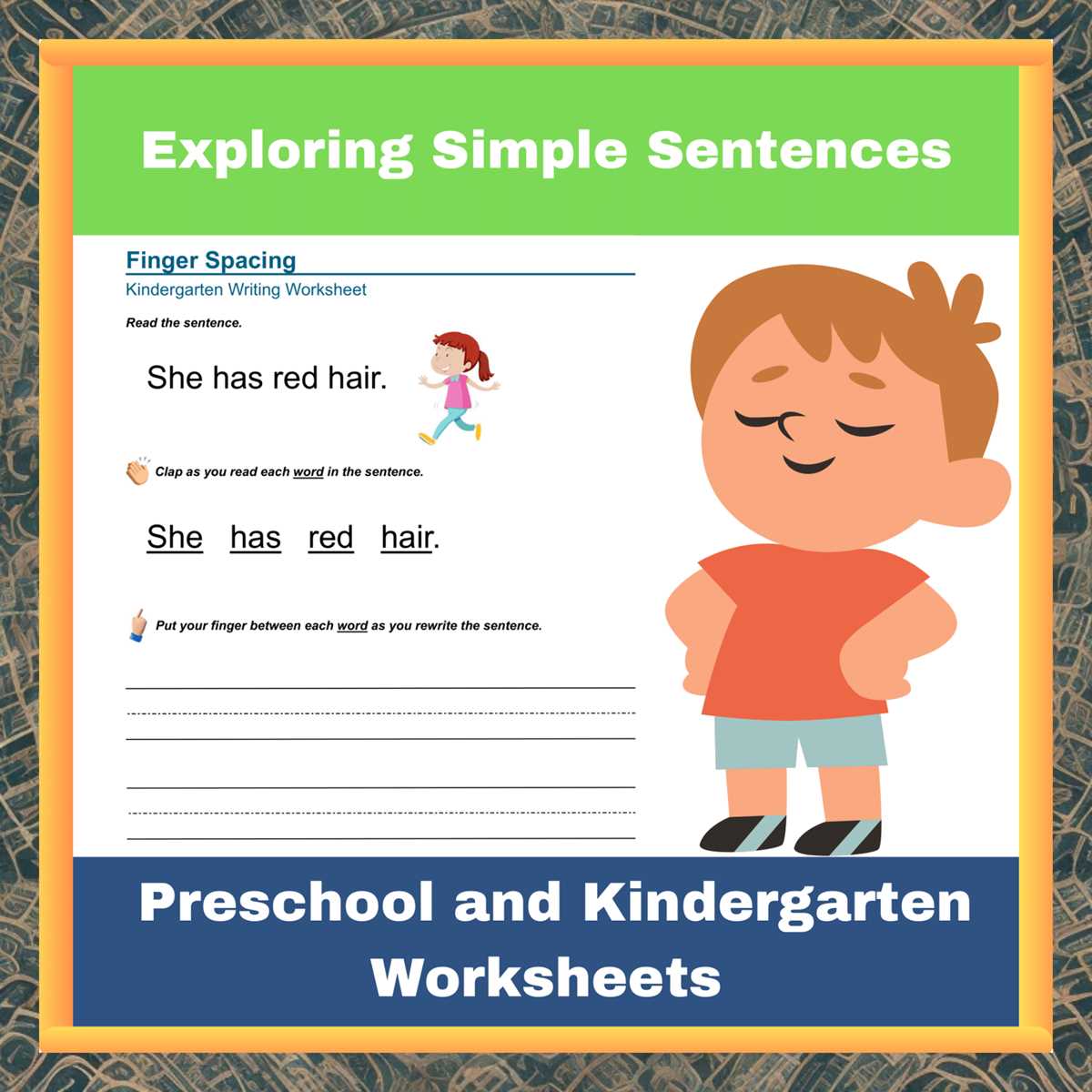 simple sentence worksheets