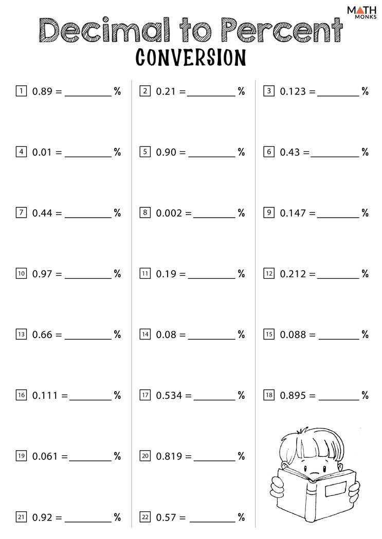 change fractions to decimals worksheet