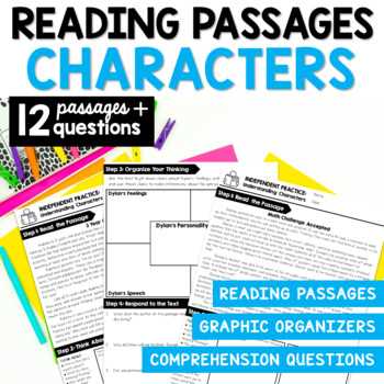 character analysis reading comprehension worksheet